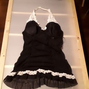 LA SENZA black/white maid lingerie